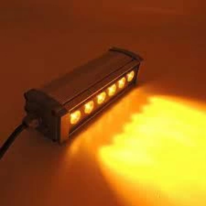 YCL WALLWASHER 18X1W 18W 50CM AMBER