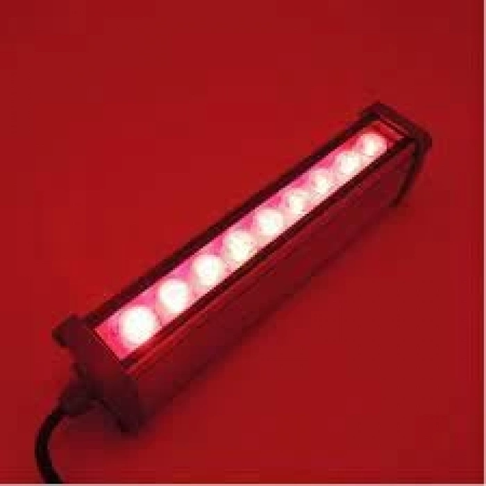 YCL WALLWASHER 9X1W 9W 30CM KIRMIZI