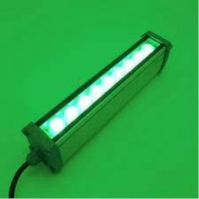 YCL WALLWASHER 9X1W 9W 30CM YEŞİL