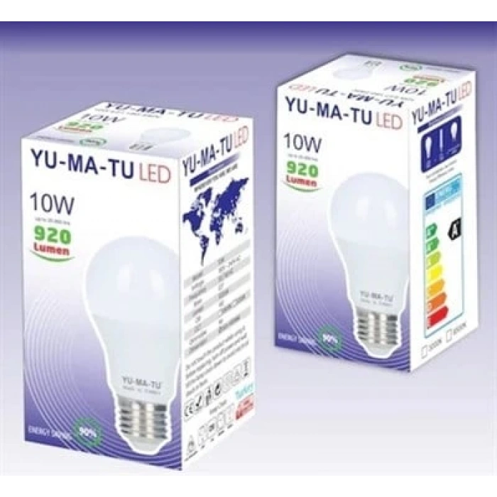 YUMATU 10w Led Ampul E-27 Duylu 6500k Beyaz Işık