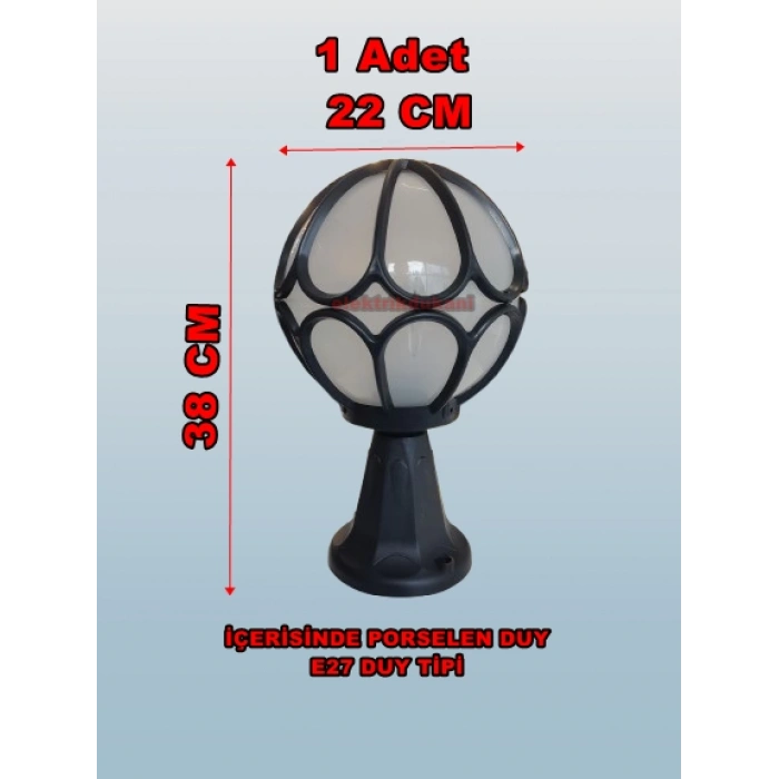 ZERPA Meridyen Set Üstü Armatür Siyah E-27