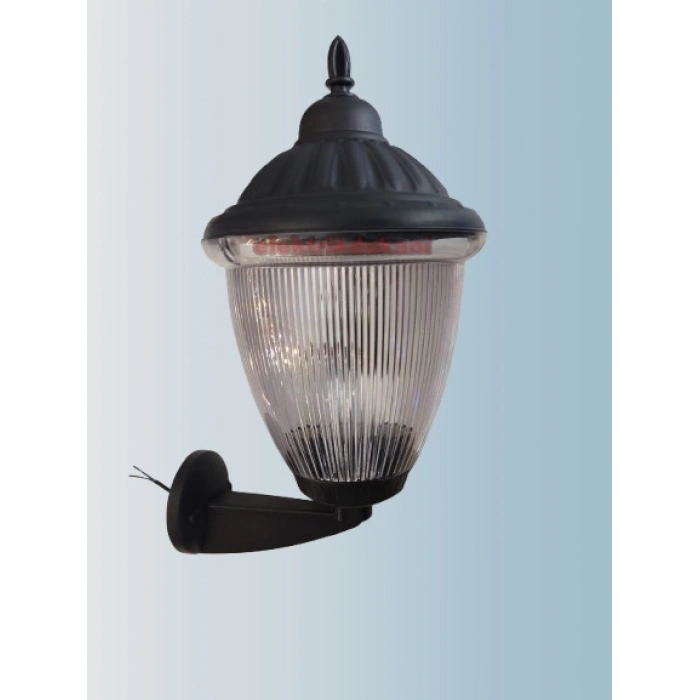 ZERPA Prizma Duvar Aplik Armatür Siyah E-27