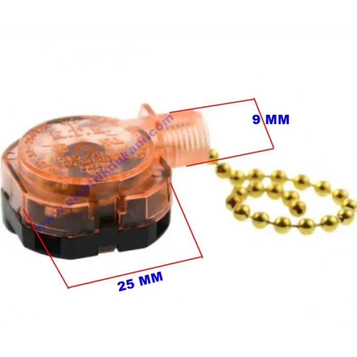 Zincirli Tavan Vantilatörü Hız Anahtarı 0-1-2-3