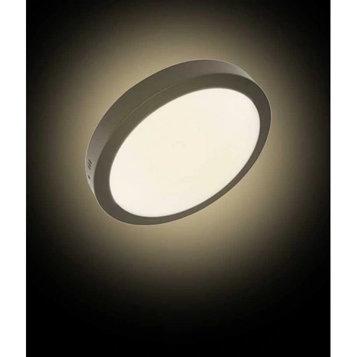 ZMR 24w Yuvarlak Led Armatür 6500k SİYAH Kasa Beyaz Işık IP20 280x30mm