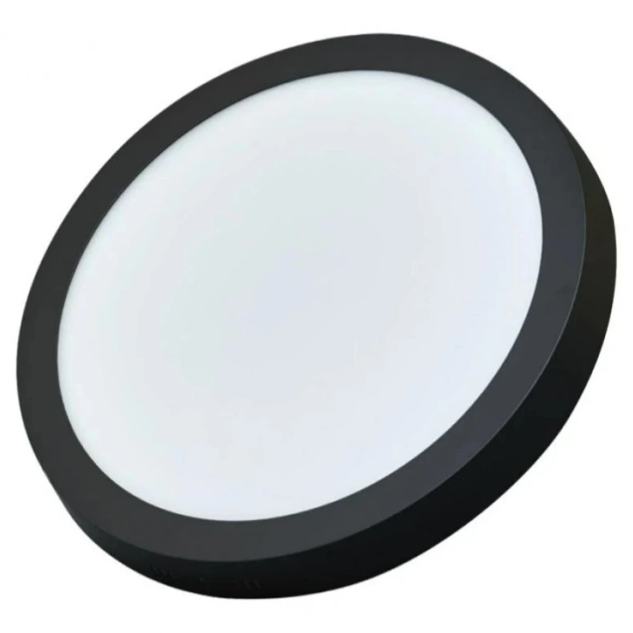 ZMR 24w Yuvarlak Led Armatür 6500k SİYAH Kasa Beyaz Işık IP20 280x30mm