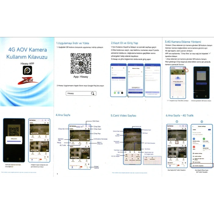 ZTECH 4 Lens AOV Solar 4 Kameralı Smart +4G SİM Kartlı Güvenlik Kamerası Güneş Enerjili 360? HD 4MP 3 Sabit 1 Hareketli Gece Görüşlü Sirenli Akıllı Kamera IP66 (Çift Solar Panel 16000mAh Pil İle Kesintisiz Kayıt Türkçe Menü)