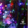 220v Süsleme Ledi RGB 10mt Dış Mekan 100lü Boncuk İp Süsleme Ledi IP65 Şeffaf