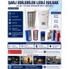 24 Ledli Şarjlı Işıldak 80 Saat Yanabilen Telefon Şarj Edebilen USB li Powerbank