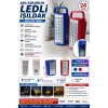 24 Ledli Şarjlı Işıldak 80 Saat Yanabilen Telefon Şarj Edebilen USB li Powerbank