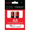 ASONİC 1400mAh 1.5 Volt Şarjlı Kalem Pil AA 2li Pk. Type-C Soketli Kablo İle Şarj Edilebilir