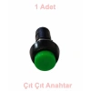 ENDER 12mm YEŞİL Yuvarlak Kalıcı Çıt Çıt Buton Anahtar