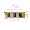 ERKLED Slim 12v 12.5A Şerit Led Trafosu 150w IP20  (12 Volt 12.5 Amper 15mt ye Kadar Kullanım İçin Uygundur)