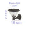 CATA 30w BEYAZ Işık Riva Solar Led Aplik Güneş Enerjili Şarjlı Armatür Lamba 6500k 200lm IP65
