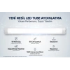 YCL 60cm 18w BEYAZ Yatay Led Bant Armatür 6500k IP20 220 Volt