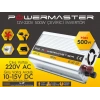 POWERMASTER 12v - 220v Ac 500w Çevirici Modified Sinus İnverter 350w - 500 Watt (12 Volt Giriş 220 Volt Çıkış)