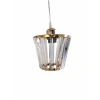 DMR Kristal Taşlı Konik GOLD Küçük Yuvarlak E-27 Duylu