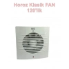 HOROZ Fan-120 120 lik Banyo ve Mutfak Havalandırma Aspiratörü Plastik Beyaz 15w IP20 220 Volt (Montaj Delik Çapı 120mm 12cm 6 İnç)
