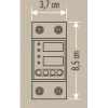 CATA 1x63A Monofaze Akıllı Voltaj ve Akım Koruma Rolesi Şebeke Giriş Voltaj Denetleyici 220 Volt 63 Amper