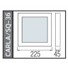 HOROZ Carla/Sq-36 36w BEYAZ Işık Kare Sıva Üstü Led Glop 7000k 3420lm 36 Watt 220V IP20 S. Ü.