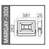 HOROZ Margay-300 300w BEYAZ Led Projektör SMD 6400k IP65 30.000lm (300 Watt 220 Volt)
