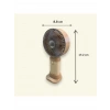 CATA Şarjlı Taşınabilir El Vantilatör 3 Kademe Hız Ayarı El Fanı 2 Watt IP-20 (Hand Fan USB / TYPE-C Şarj Girişli 9x17cm)
