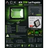 ACK 20w YEŞİL Led Projektör DOB SMD IP65 1800lm (20 Watt 220 Volt)
