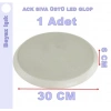 ACK Yuvarlak Slim Sıva Üstü 18w Led Glop BEYAZ 6500K 1800lm 220v 18 Watt (S. Ü. Ledli Glop)