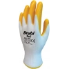 BEYBİ PN7 10/XL Polyester Örme Nitril Yarı Kaplı İş Eldiven 3131X Beyaz/Sarı