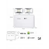 CATA 2x5 Watt Nil Acil Aydınlatma Şarjlı Armatür Işıldak 2 Kademe 6400k 220 Volt IP20