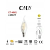 CATA 4w E-14 Rustik Günışığı Kıvrık Alev Modelli Led Buji Ampul 3000k