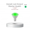 CATA 8w Gu10 Duylu YEŞİL Led Ampul (Starter Duylu Çanak Led Spot Ampulu)