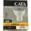 CATA 8w SARI Işık GU10 Çanak Led Spot Ampul 3000K 600lm 8 Watt 220 Volt (Günışığı 8w=50w Işık Verir Starter Duylu)