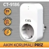 CATA Tekli Akım Korumalı Priz 220-240V Arası