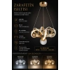 DMR 1 Toplu SARMAŞIK Sarkıt Led Avize ALTIN (Gold) Geniş Şerit Kasa Üç Renk 6500k/4000k/3000k (Beyaz /Ilık Beyaz/Sarı (Günışığı))