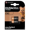 DURACELL CR2 3V Lithium Pil Alarm - Lazer Fotoğraf Makinesi vb Özel Cihazlar için Lityum Pil (2li Pkt.)