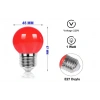 E-27 Duylu 1w KIRMIZI Ledli Gece Lambası Ampulu 1 Watt 220 Volt