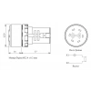 EMAS LEDLİ KIRMIZI BAZIR 220V AC/DC SİREN BUZZER 22MM