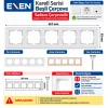 EXEN Beyaz KARELL Beşli Çerçeve
