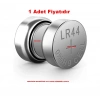 GENEL Alkaline Saat - Oyuncak Pili Düğme Pil LR-44 AG13 LR44 1.5v (1 Adet Fiyatıdır)