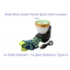 GOLD SILVER Solar Panelli Güneş Enerjili 60 Watt TYP-C Şarjlı Kafa Lambası + Ortam Aydınlatma IP20