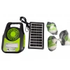 GOLD SILVER Solar Şarjlı 6v 4.5Ah Ledli El Feneri Lamba Seti Güneş Enerji Panelli Fanlı 3 Ampullü Radyo + Bluetooth + USB + Mp3 + Vantilatör
