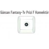 GÜNSAN FANTASY TEKLİ UYDU PRİZ F KONNEKTORLÜ