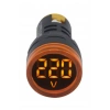 GWEST 24v-550v Voltmetreli SARI Sinyal Lambası 220v Göstergeli 22mm