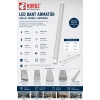 HOROZ Gama-60 BEYAZ 120cm 60W Prizma Led Bant Armatür 7000k Beyaz Işık IP20