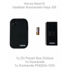 HOROZ Next-D SİYAH Uzaktan Kumandalı Melodili Pilli Kapı Zili 4.5v Dc IP-20 (3xAAA Pil Açık Alan 100Mt)
