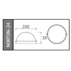HOROZ Norton-24 24w BEYAZ Işık Yuvarlak Sıva Üstü Led Glop 8000k 2400lm 24 Watt 220V IP65 S. Ü. (Dış Mekan Su ve Toz Geçirmez)