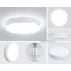 HOROZ Norton-24 24w BEYAZ Işık Yuvarlak Sıva Üstü Led Glop 8000k 2400lm 24 Watt 220V IP65 S. Ü. (Dış Mekan Su ve Toz Geçirmez)