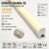 HOROZ Sigma-10 90cm GÜNIŞIĞI 10w T5 Led Bant Armatür Anahtarlı 2700k IP20
