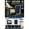 HOROZ Tiger 100W Solar Ledli Projektör 6400K Beyaz Işık