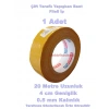İnce Güçlü Yapışkanlı Fileli Çift Taraflı Bant 0.5mm x 40mm x 20metre (Sökülebilir ve İz Bırakmaz)